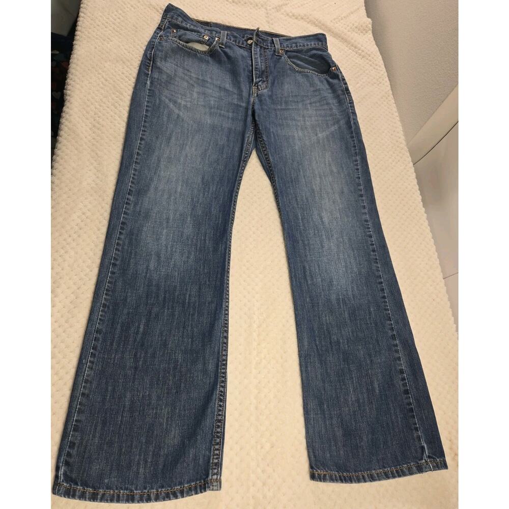 Levi's 527 Bootcut Jeans Mens 32x30 Blue Low Rise Medium Wash Denim #95